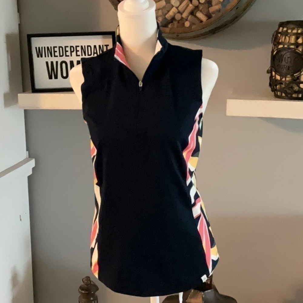 NWT Lady Hagen Desert Getaway Side Piece Sleeveless Polo